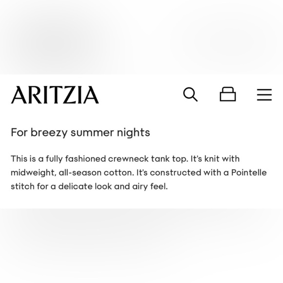 NWT Aritzia Wilfred Philippa Top Size Small Black Pointelle-knit top - Picture 10 of 14